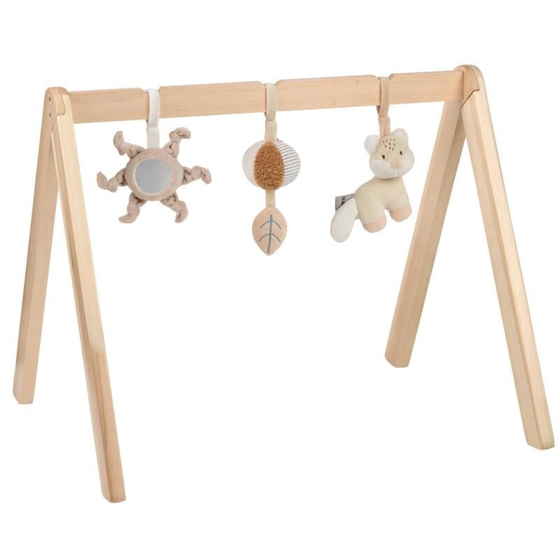 Arche en bois avec jouets à suspendre Ernest, Flo & Oli - nattou
