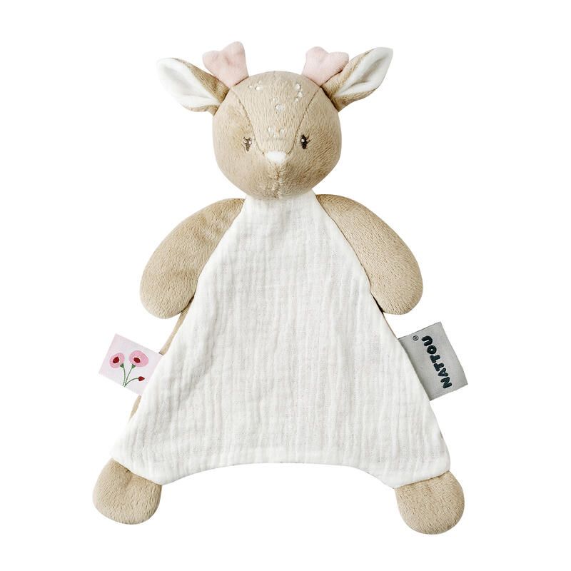 Mini Doudou Faon Fanfan - Blanc - nattou