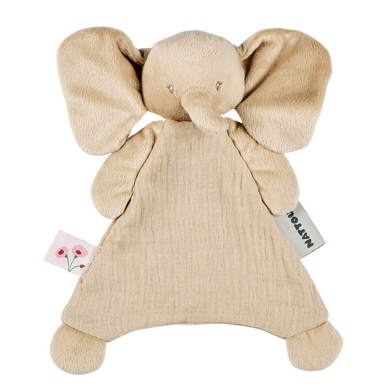 Mini doudou Eléphant Fanfan - Sable - nattou
