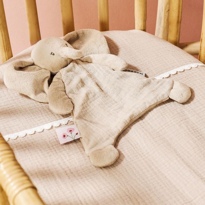 Mini doudou Eléphant Fanfan - Sable - nattou