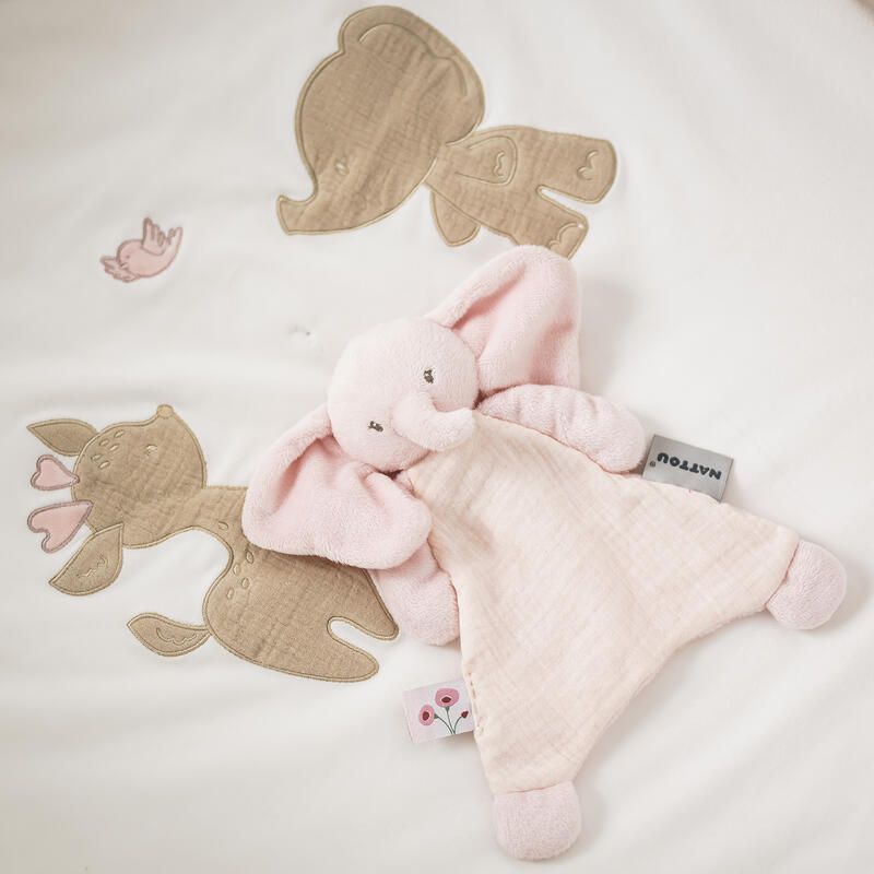 Mini Doudou Elephant Fanfan Rose - nattou