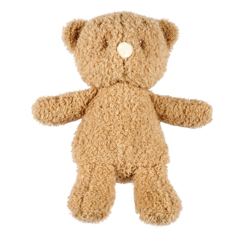 Peluche Bébé Ours Teddy Bouclette 24cm - Marron - nattou