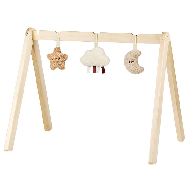 Arches en bois avec jouets à suspendre Teddy Bouclette - Bois/ Naturel - nattou