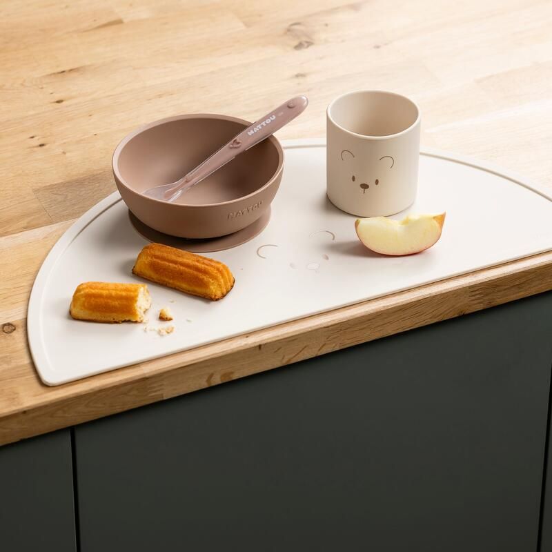 Coffret repas silicone 4 pièces - Naturel - nattou