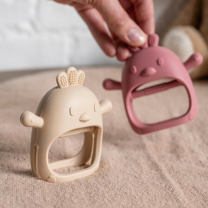 Moufle de dentition silicone - Rose - nattou