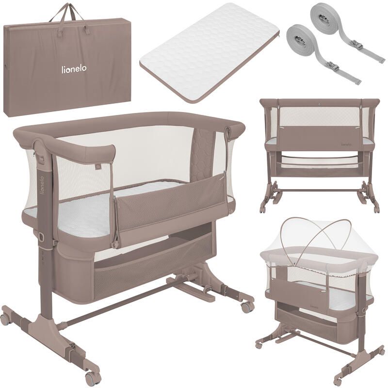 Lit bébé Jodie Beige Taupe - lionelo