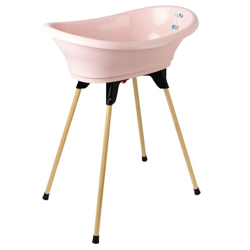 Kit Baignoire Vasco Rose Poudre Baignoire + Pieds + Tuyau De Vidange - thermobaby