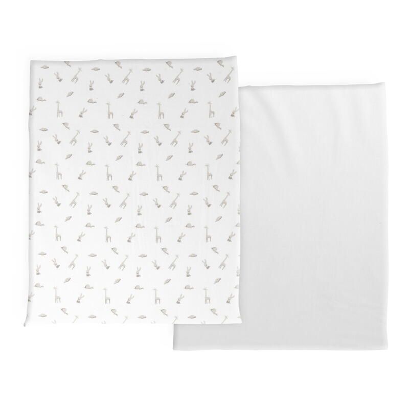 Set 2 draps housse en coton Forever Clouds - chicco