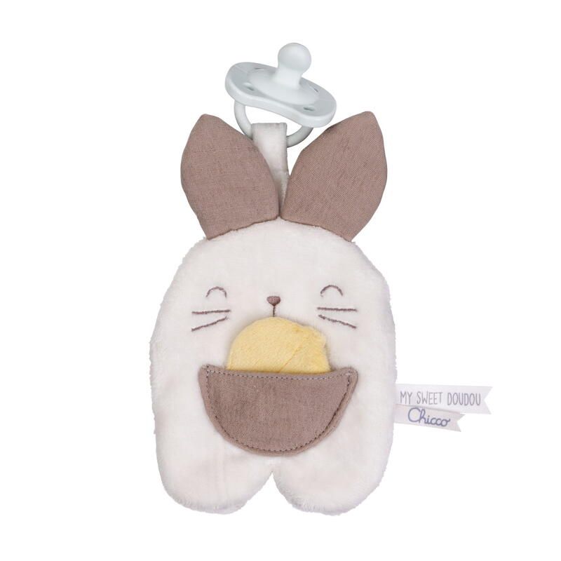 Attache sucette doudou Lapin - chicco