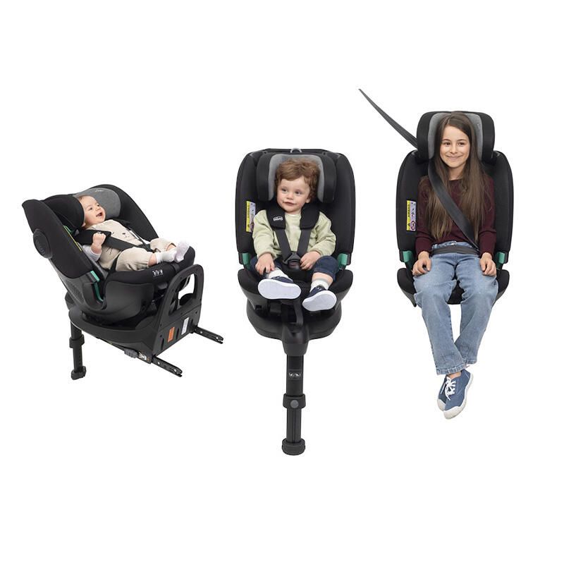 Siège auto 61-150cm Fullseat 360 i-Size avec base Black Satin - chicco