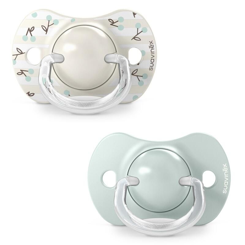 Lot de 2 Sucettes symétriques Birdies 0-6m - Vert - suavinex