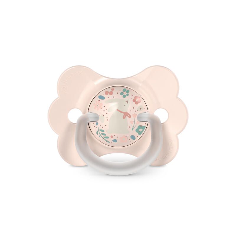Sucette Butterfly SX Pro 0/6M décorée Wonderland Lapin Rose - suavinex