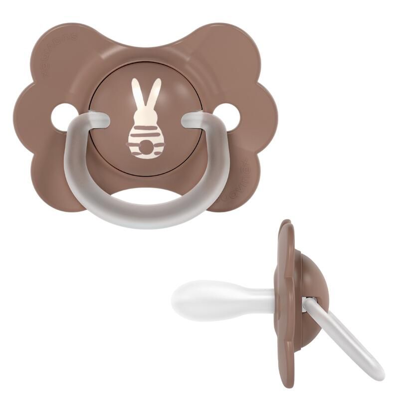 Sucette Butterfly SX Pro 6/18M décorée Wonderland Lapin Marron - suavinex