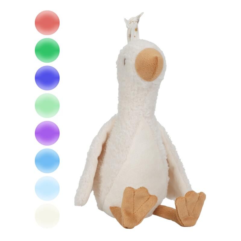 Peluche musicale et lumineuse Oie - Blanc - little dutch