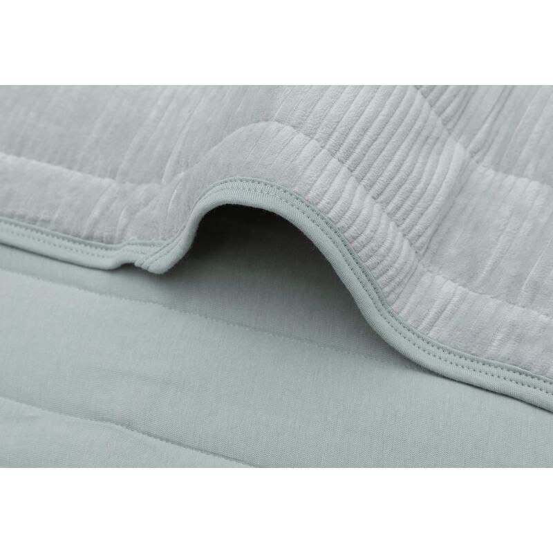 Couverture Velvet Rib 75x100cm Sea Green - jollein
