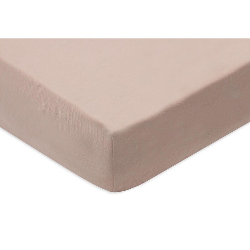 Lot de 2 Drap-housses Jersey 60x120cm Wild Rose et Ivory - jollein
