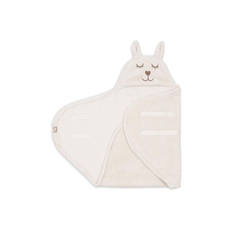 Couverture portefeuille Bunny Cloudy Rib Oatmeal - jollein