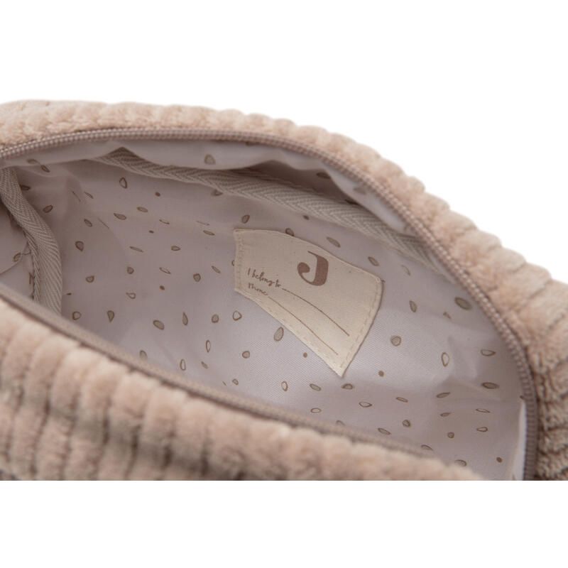 Trousse de soins Cloudy Rib Milky Coffee - jollein