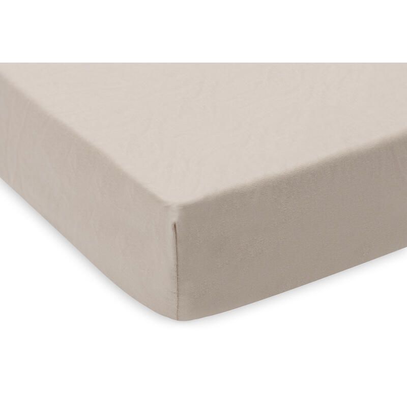 Lot de 2 Drap-housses Jersey 60x120cm Oatmeal - jollein