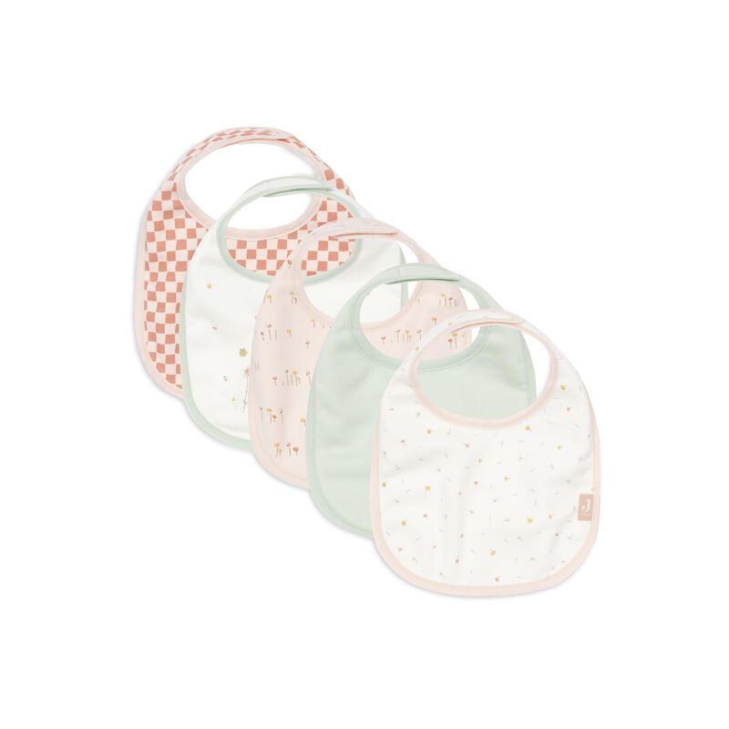 Lot de 5 Bavoirs jersey imperméables Pretty Picnic - jollein