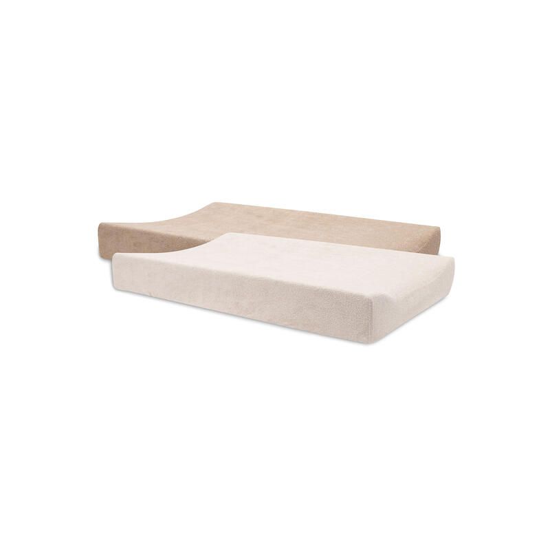 Lot de 2 Housses de matelas à Langer éponge Basics 50x70cm Blush Rose - jollein