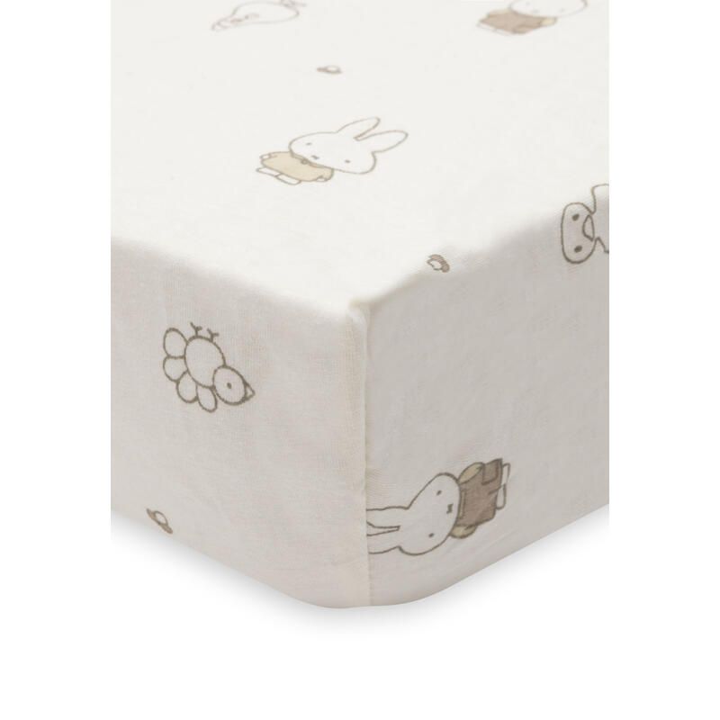Drap-housse Jersey 40/50x80/90cm Miffy Farm  - jollein