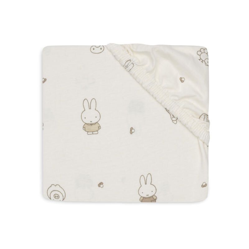 Drap-housse Jersey 70x140cm Miffy Farm - jollein