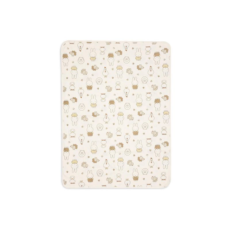 Couverture berceau jersey 75x100cm Miffy Farm  - jollein