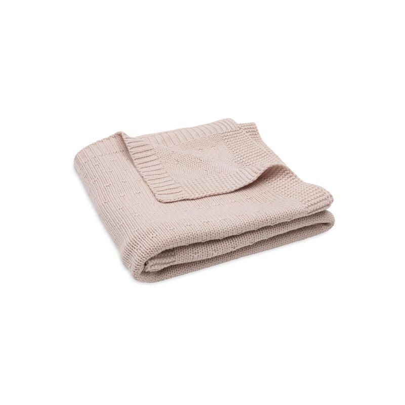Couverture berceau Sprinkle Knit 75x100cm Silk Rose - jollein
