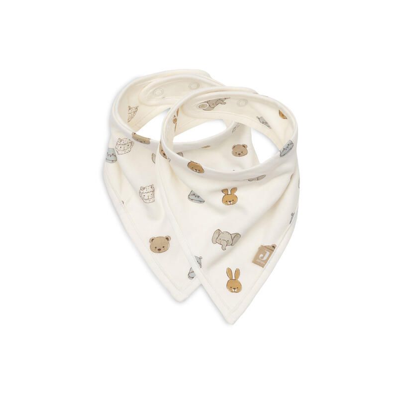 Lot de 2 bavoirs Bandana Jollies Multicolore - jollein
