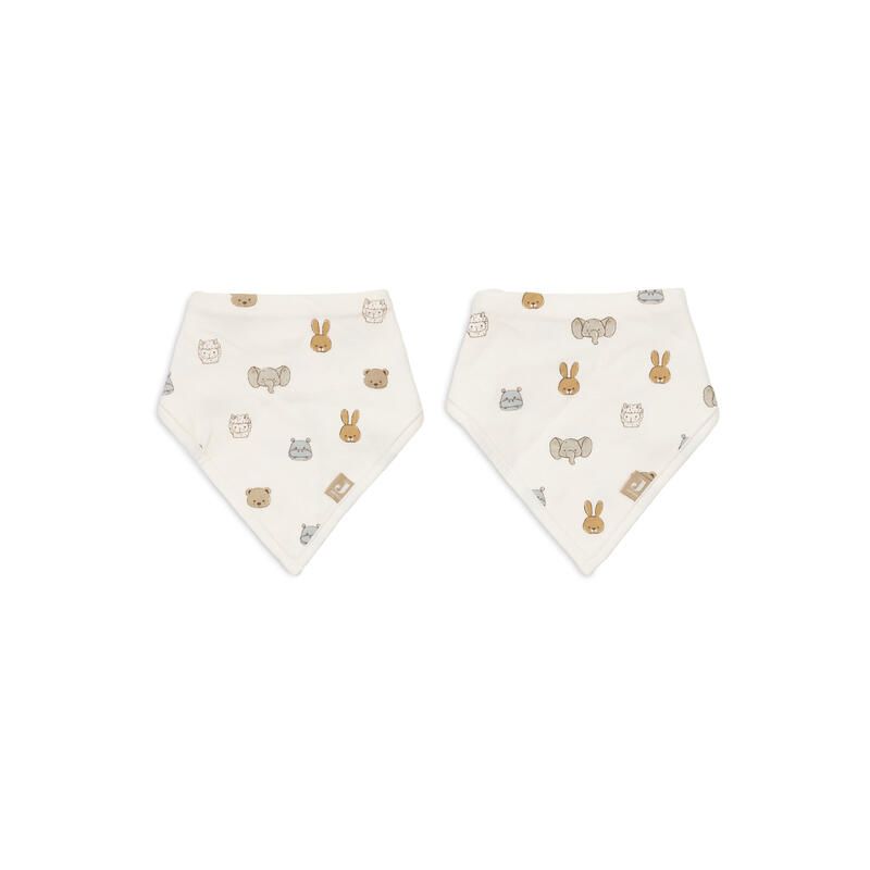 Lot de 2 bavoirs Bandana Jollies Multicolore - jollein
