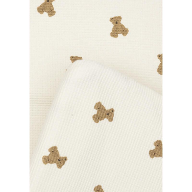 Tapis de parc Little Waffle Mini Teddy Bear 75x95cm Multicolore - jollein