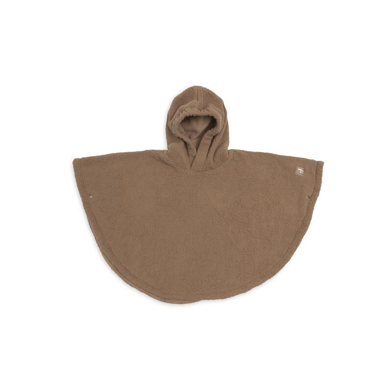 Poncho Curle Dark Hazel - jollein