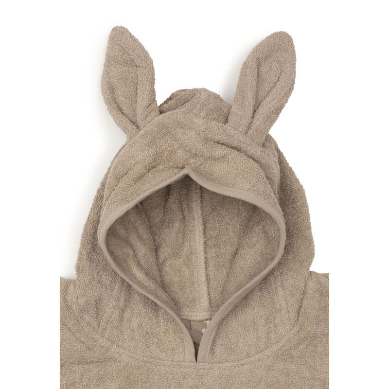 Poncho de bain éponge Basics Milky Coffee - jollein