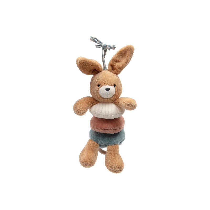 Peluche musicale Bunny Luz Jollies Multicolore - jollein