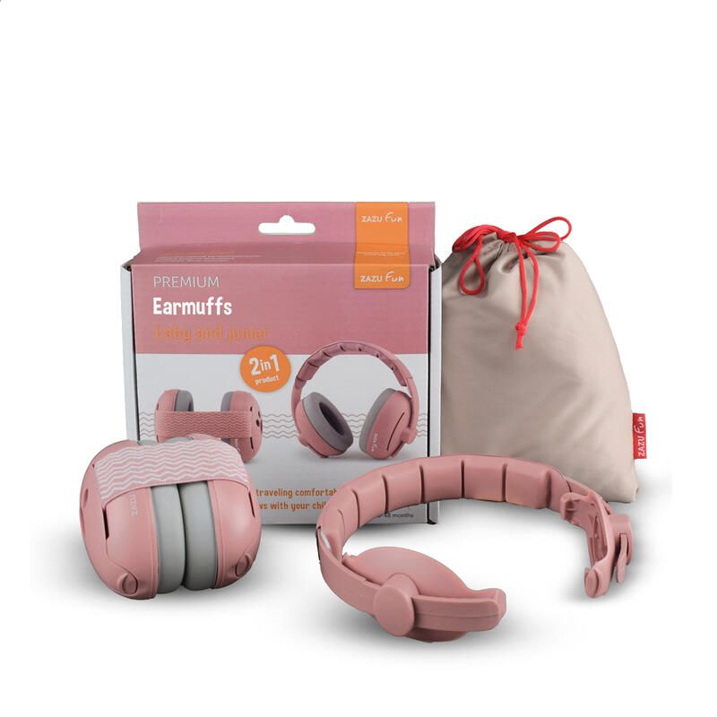Casque antibruit évolutif Rose - zazu