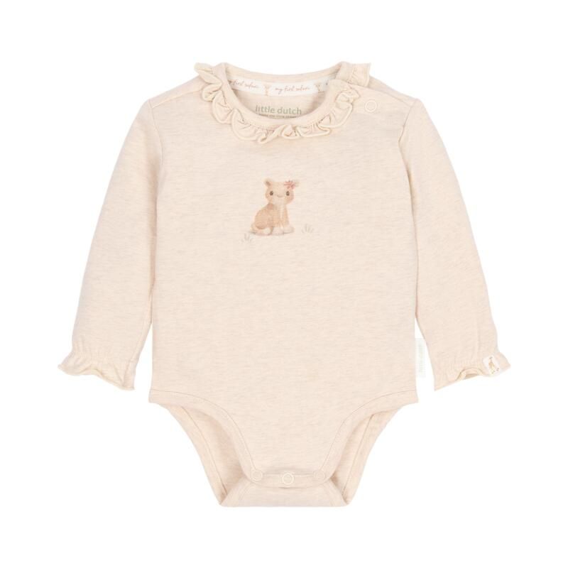 Body manches longues Vanilla Melee 2-4m Beige - little dutch