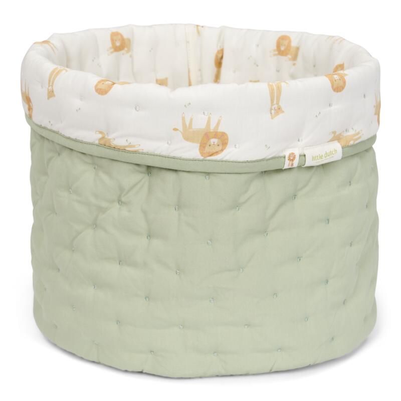 Grand panier de commode rond réversible Safari Leo - little dutch