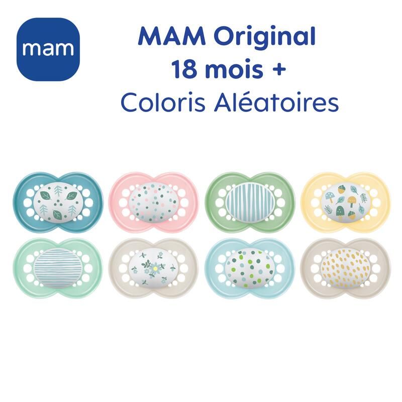 Lot de 2 Sucettes Classique Original 18m+ - mam