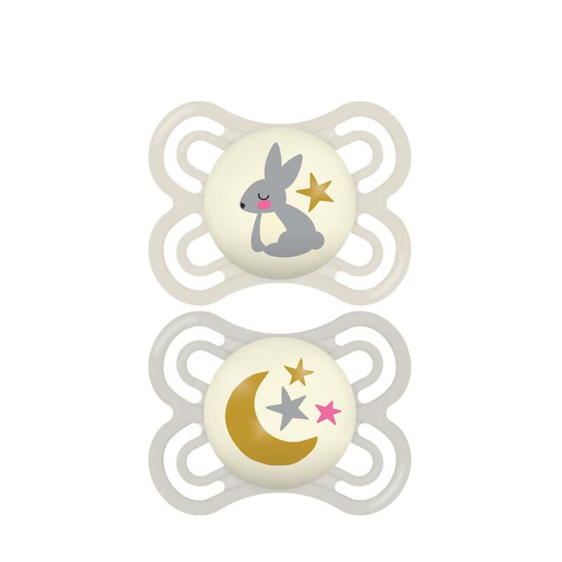 Lot de 2 Sucettes Nuit Perfect 2-6m - mam