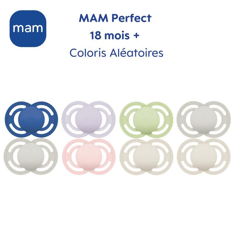 Lot de 2 Sucettes Tendance Perfect 18m+ - mam