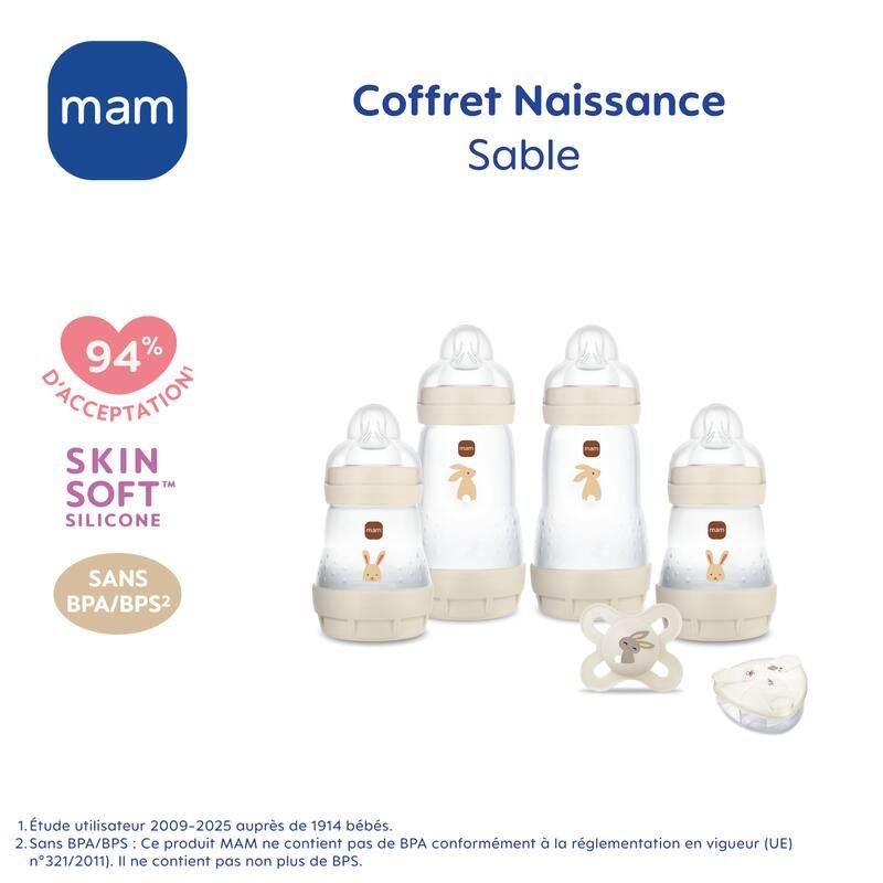 Coffret naissance Easy Start Anti Colique 0+ Sable - mam