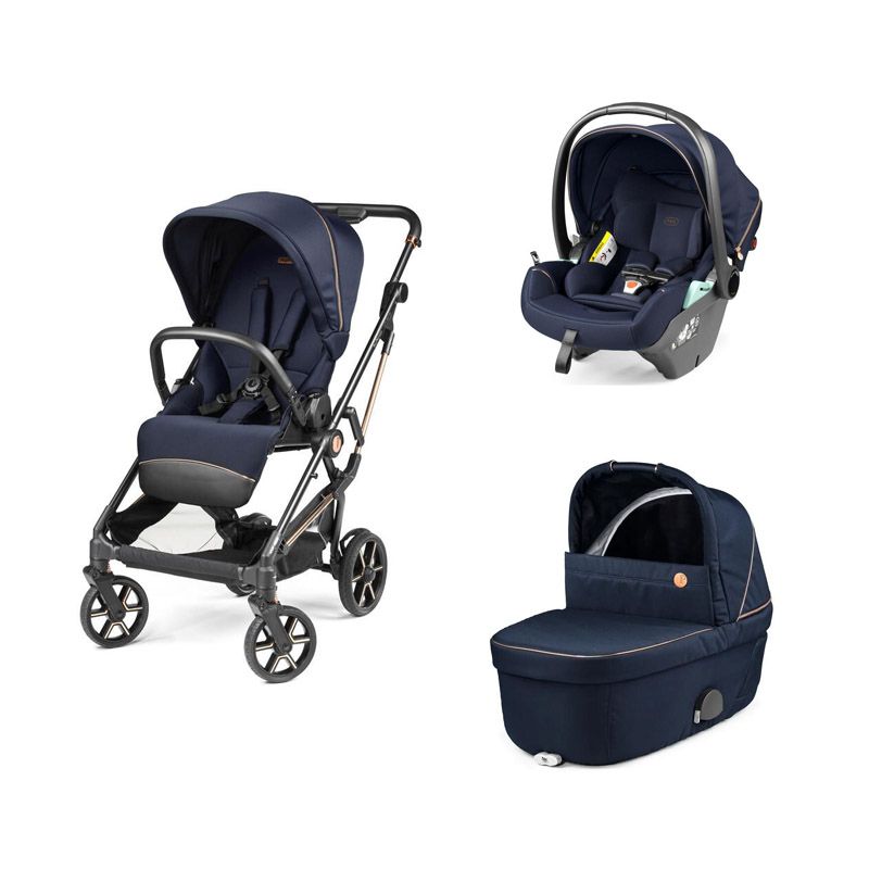 Poussette Trio Vivace + Viaggio Lounge + Nacelle Culla Belvedere + Home Stand Blue Shine - peg