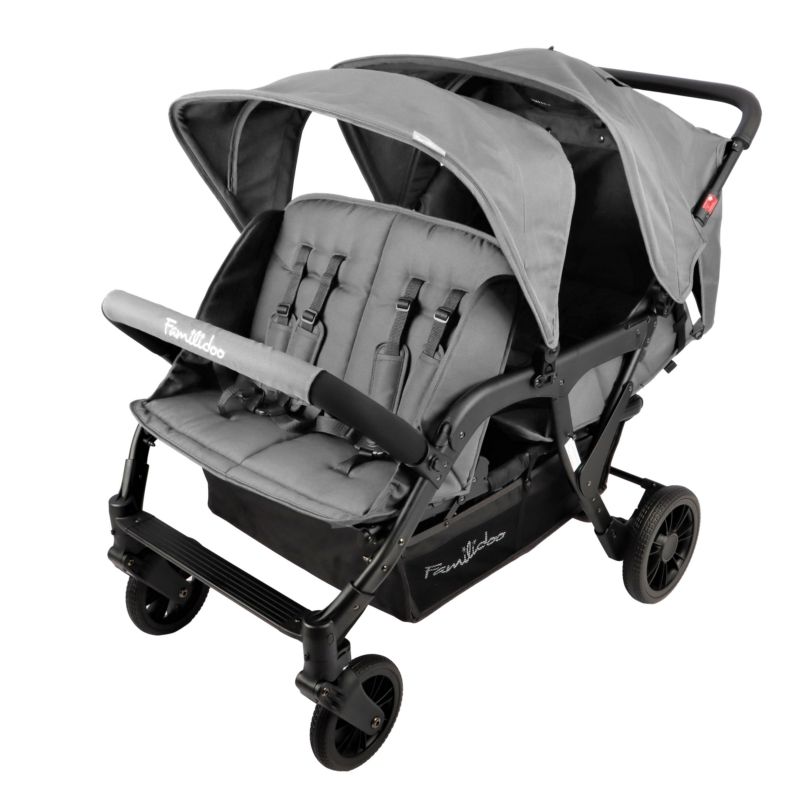 Poussette 4 places Familidoo Lidoo Lite Dark Grey - familidoo