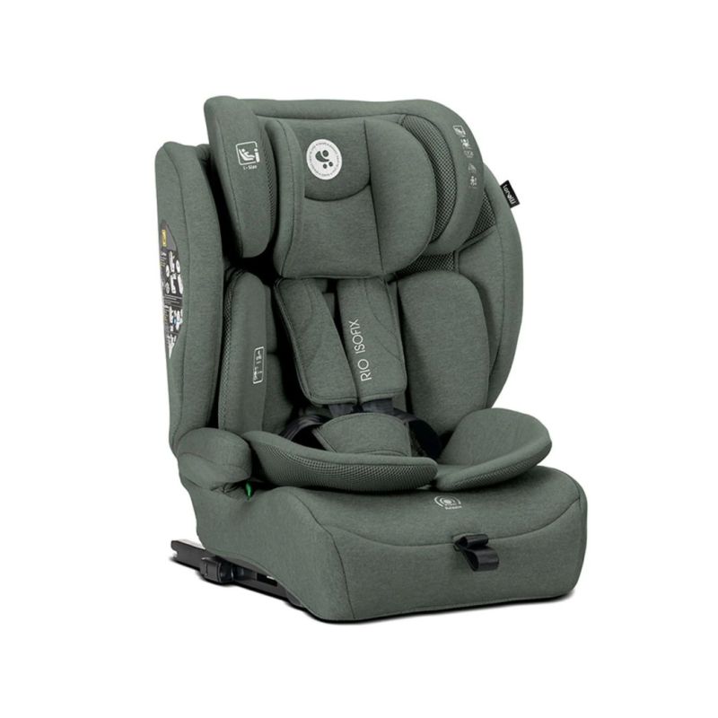 Siege-auto Rio Isofix 76-150cm Green - lorelli